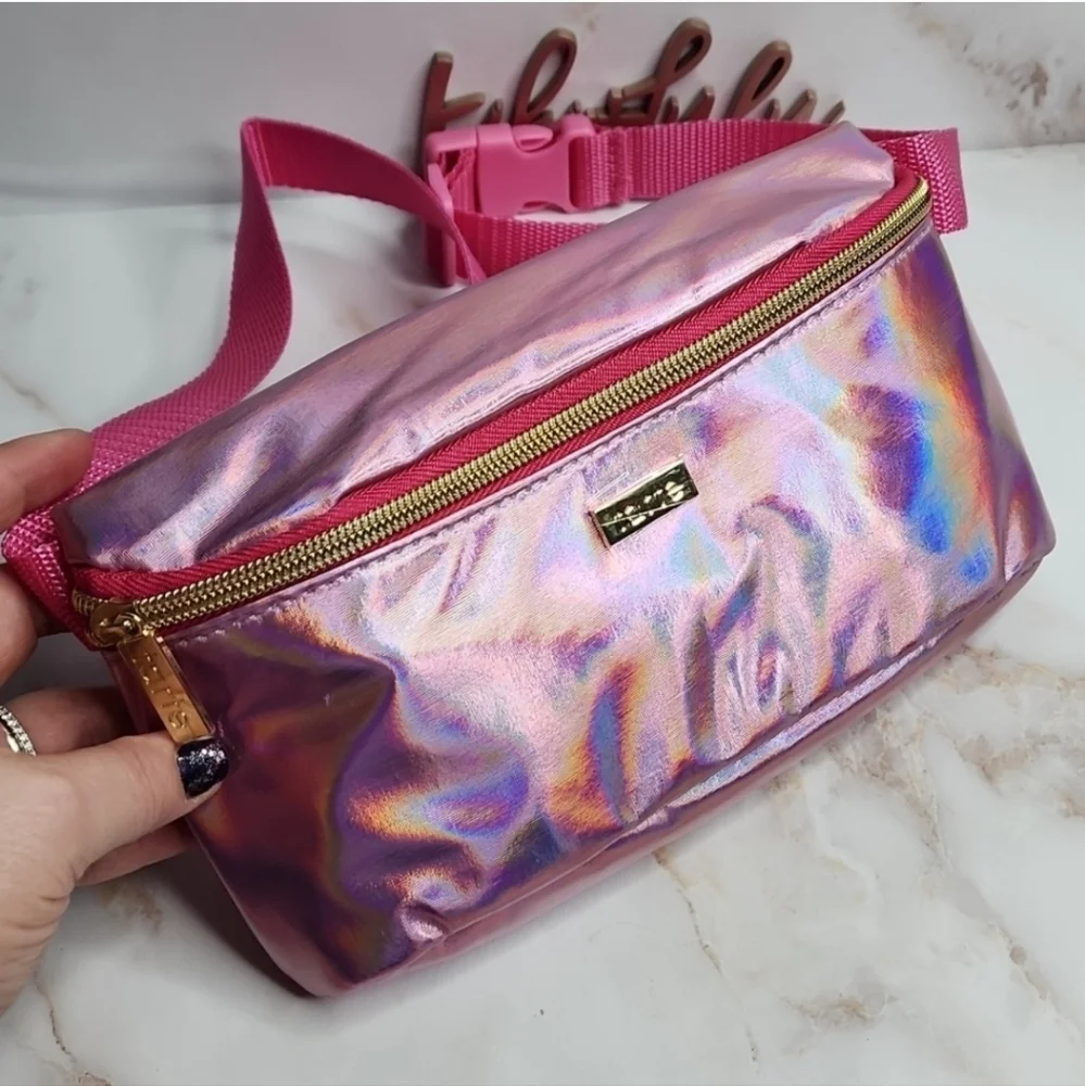 Tarte Pink Iridescent Fanny Pack, Bum Bag Or Crossbody New